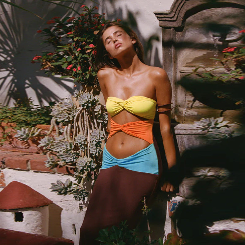 Jonjo Maxi Dress - Brown