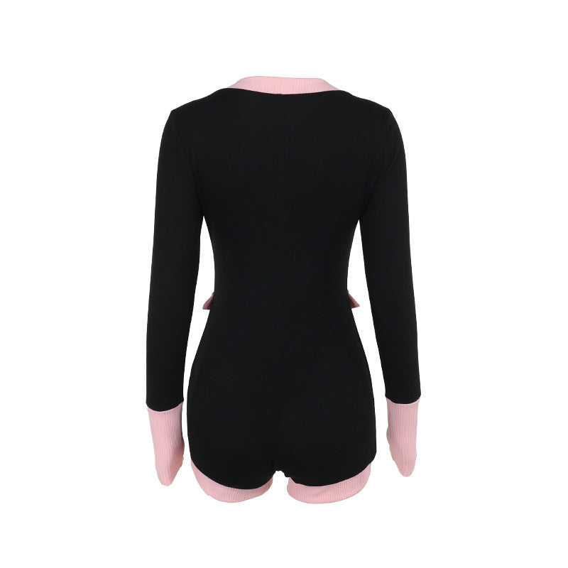 Sylvia Romper - Black