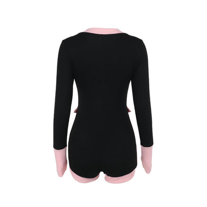 Sylvia Romper - Black