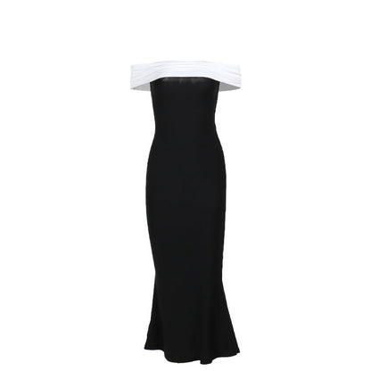 Dublin Off-shoulder Dress - Black