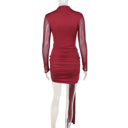 Rave Mini Bodycon-Red