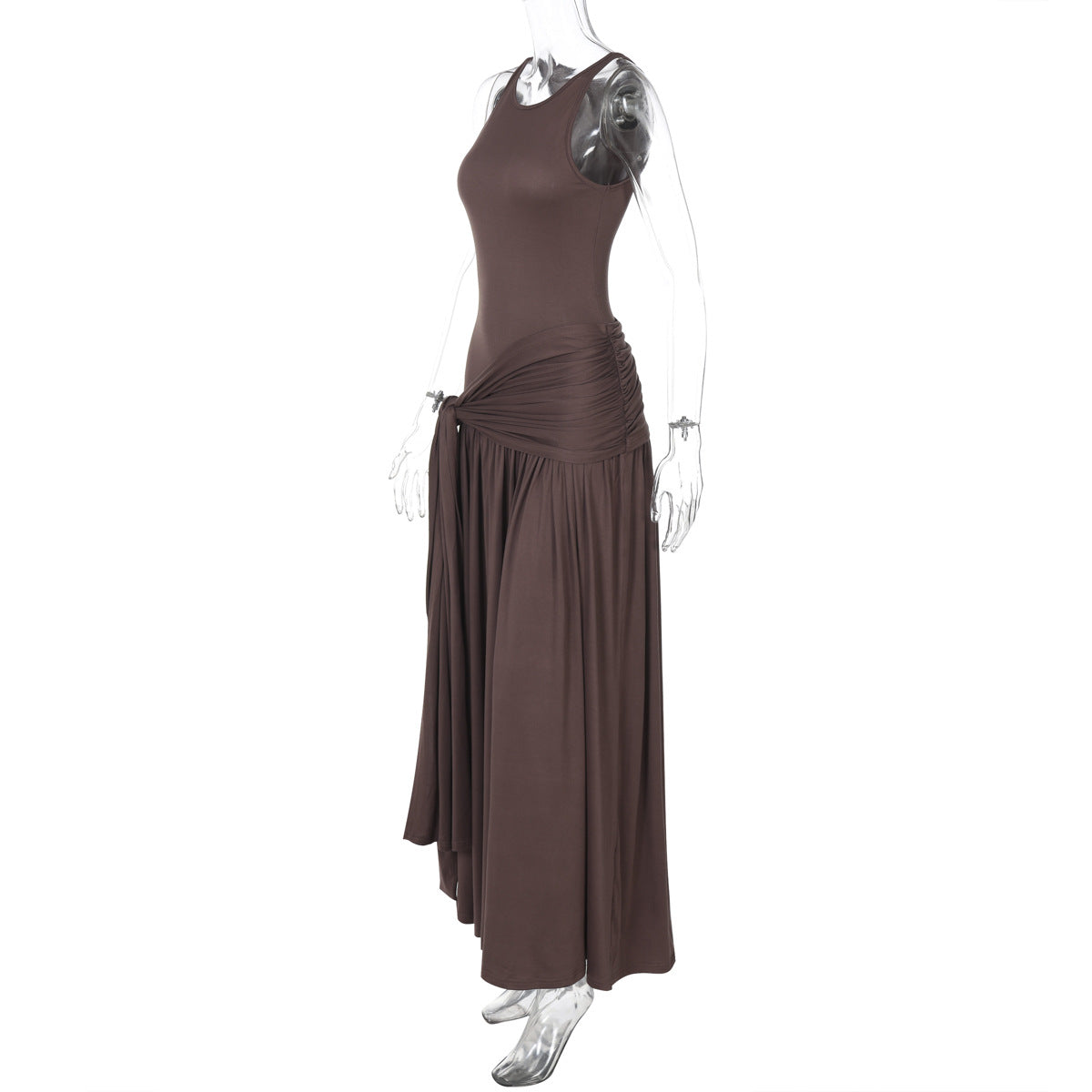 Niger Maxi Dress - Brown