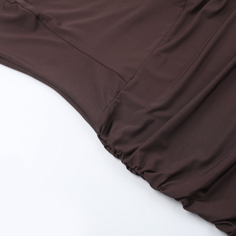 Castro Mini Dress - Brown