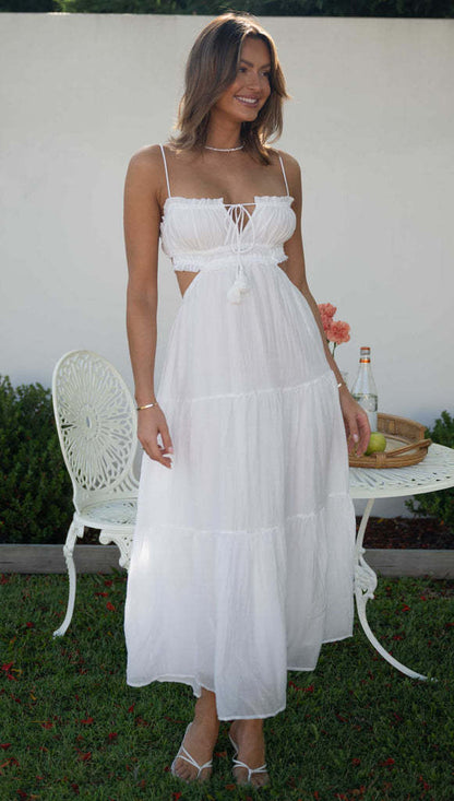 Saz Maxi Dress - White