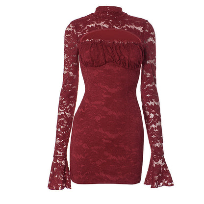 Ingram Mini Dress - Maroon