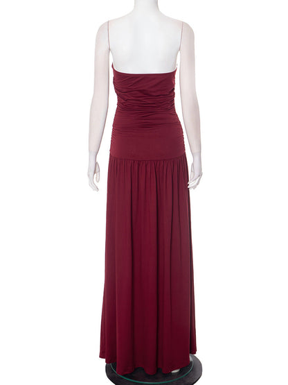 Becky Maxi Dress - Maroon