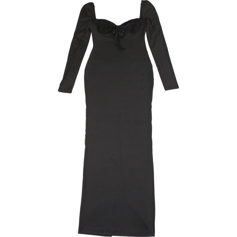 Praush Bodycon Dress - Black