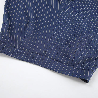 Stripe Life Pants - Blue