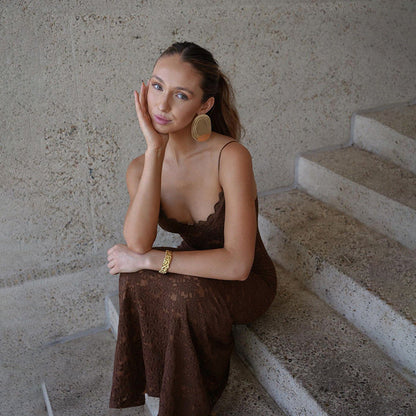 Harris Maxi Dress - Brown