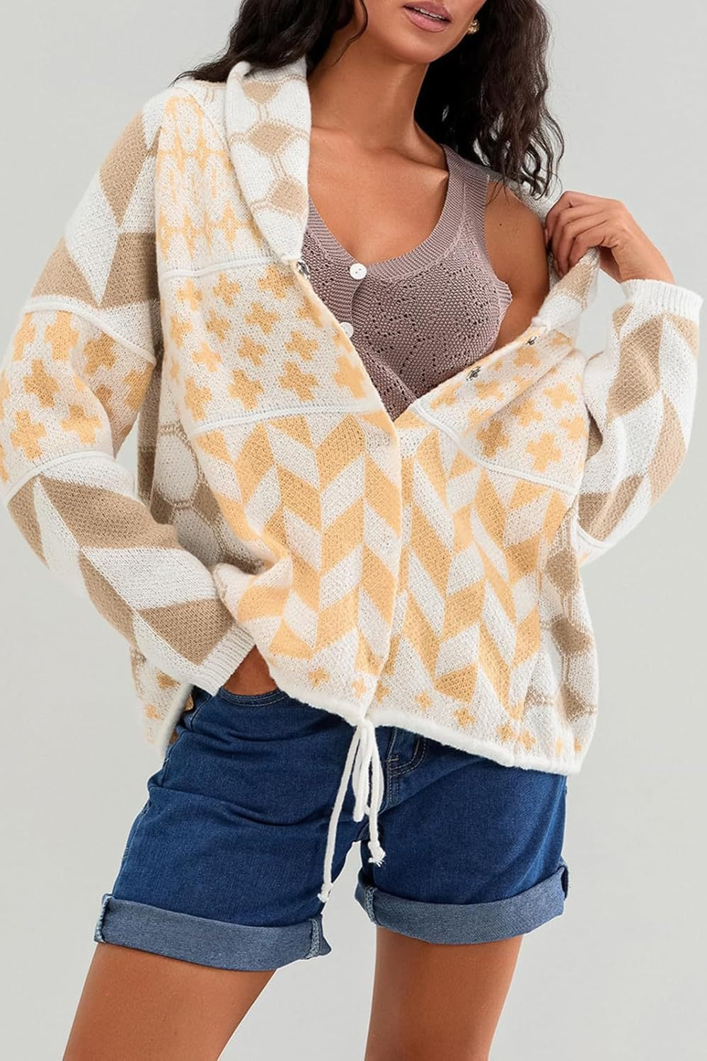 Oversized Soft Yarn Cardigan