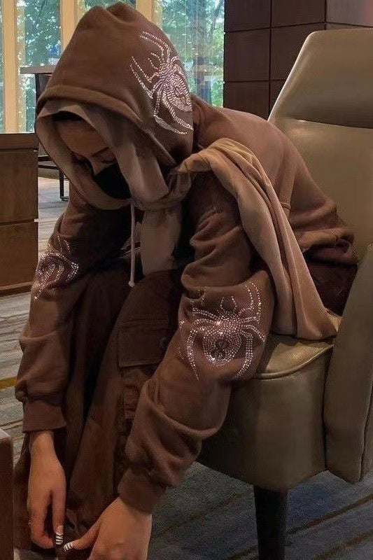 Y2K Graphic Zip Up Hoodie