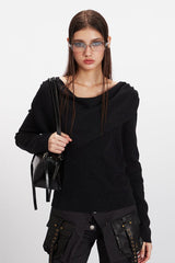 Cowl Neck Chic Fitted Knit Top
