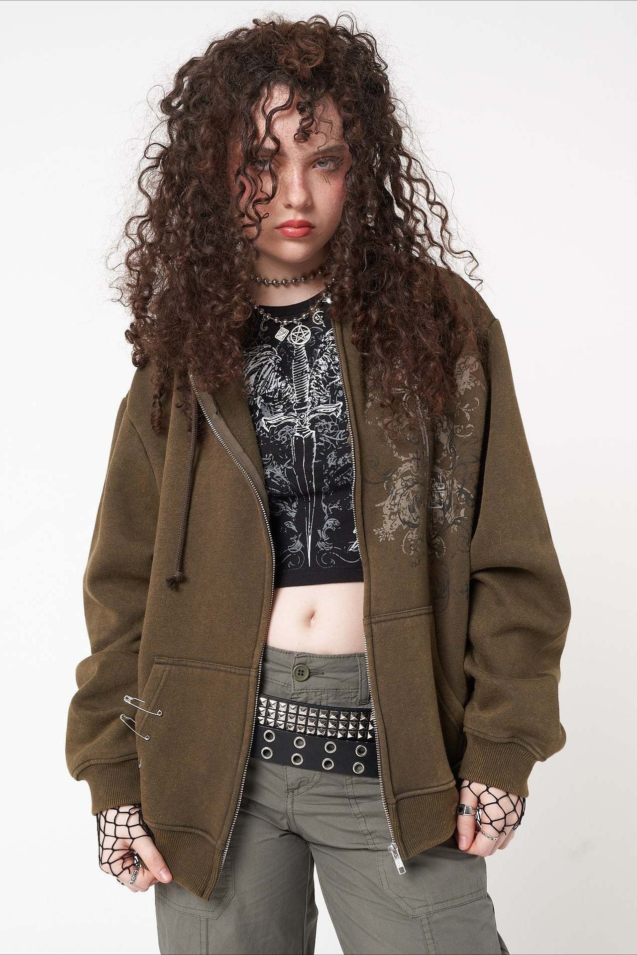 Graphic Fleece Pullover Hoodie