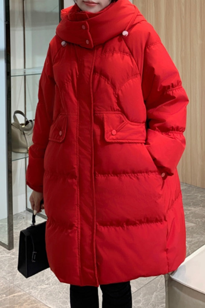 Long Oversize Insulated Puffer Jacket