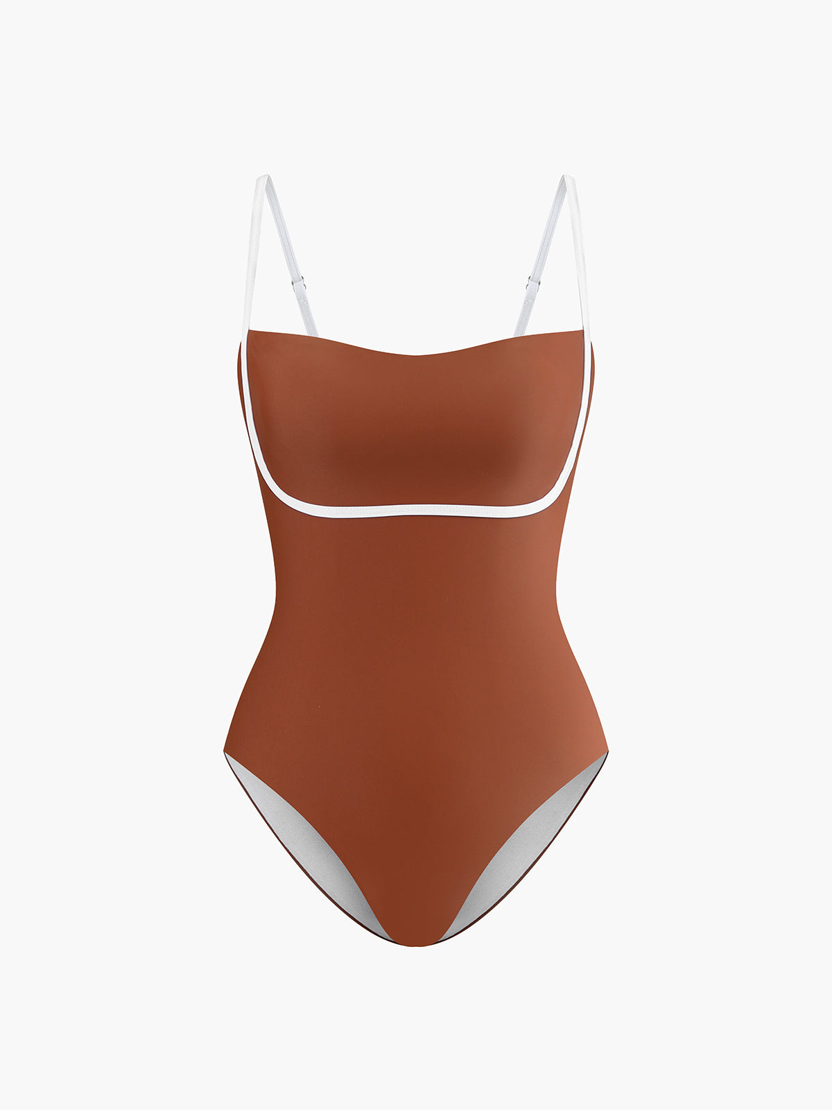Contrast Removable Pads Cutout One Piece Swimsuit One Pieces