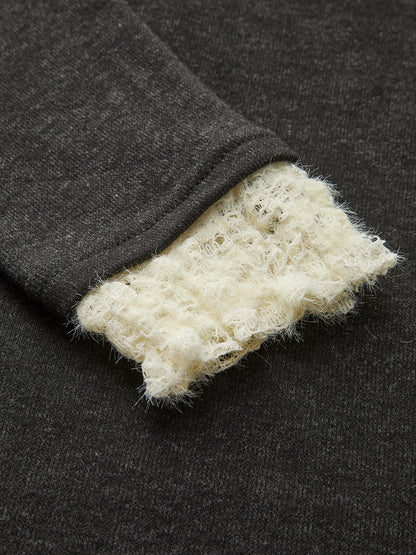 Elegant Contrast Trim Jersey Top T Shirts