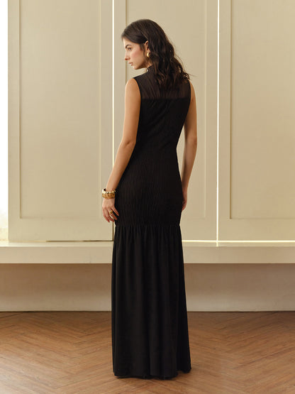 Rosette Panel Tank Dress Dresses