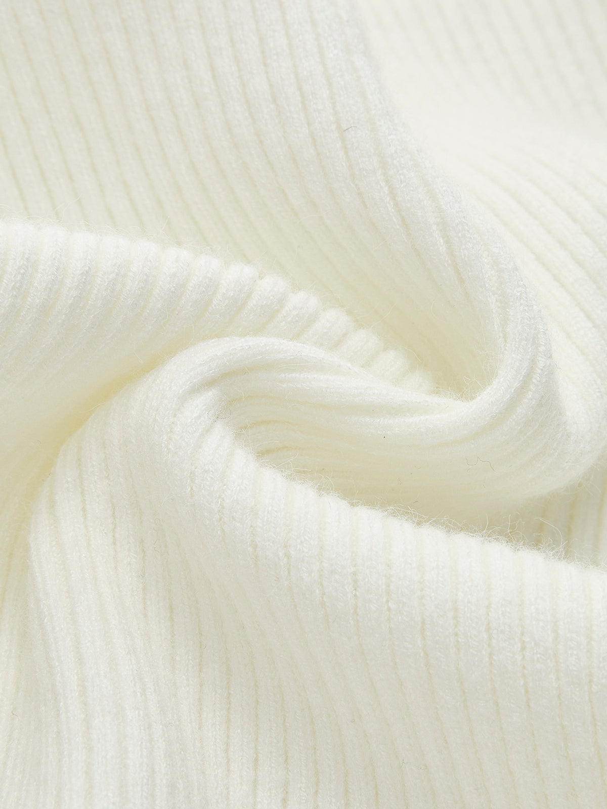 Plain Asymmetrical Breasted Sweater Sweaters