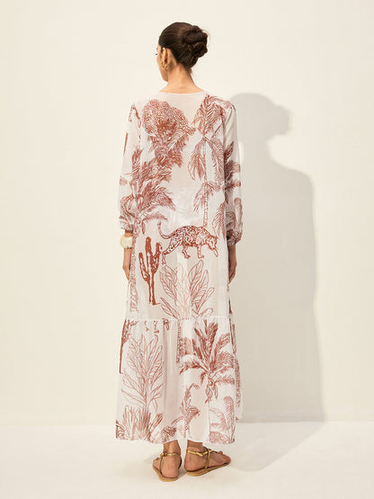 Floral Print Cover Up Skirt Kimonos & Cover Ups