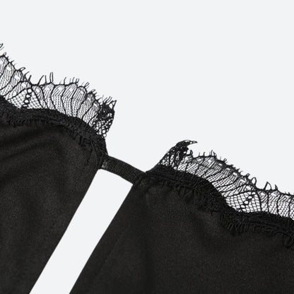 Baddie Backless Slit Mini Dress