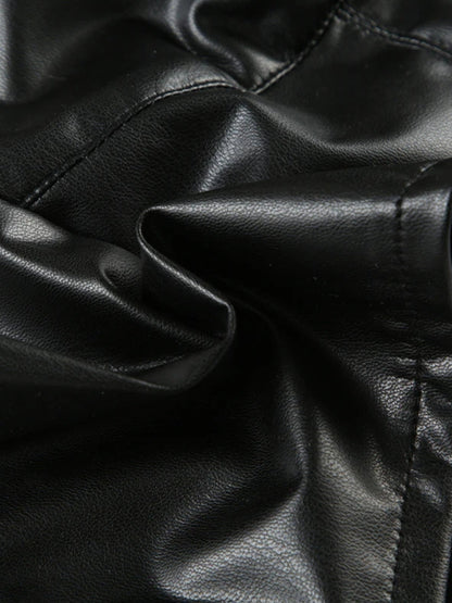 Baddie Faux Leather Crop Top