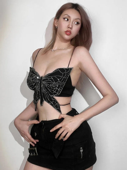 Butterfly Rhinestone Top