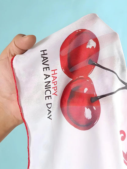 Cherry Crop Top & Bikini Set