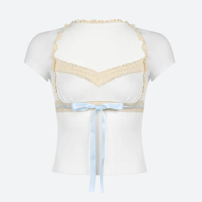 Coquette Lace Trim Top