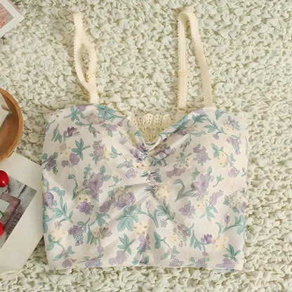 Cottagecore Floral Crop Top