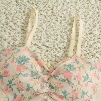 Cottagecore Floral Crop Top
