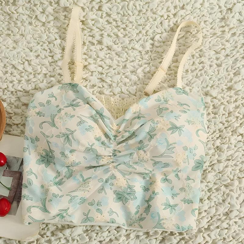 Cottagecore Floral Crop Top