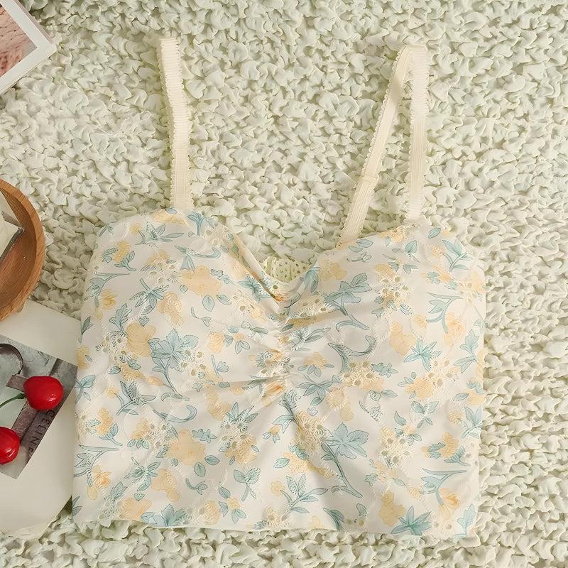Cottagecore Floral Crop Top