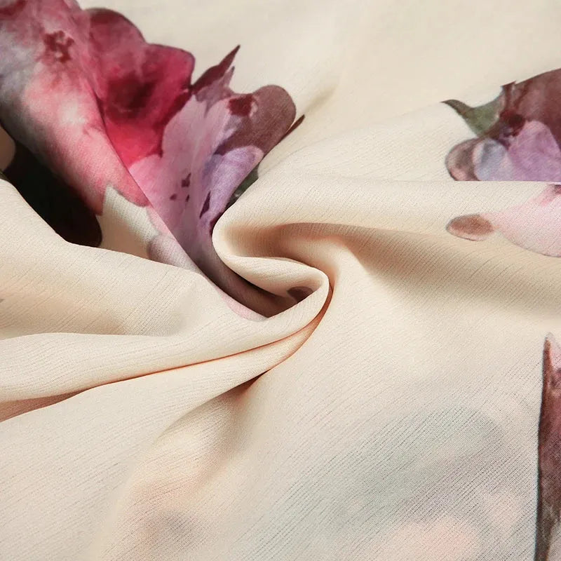 Cottagecore Floral Layered Midi Skirt