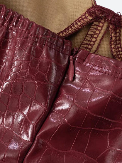 Crocodile Mini Dress