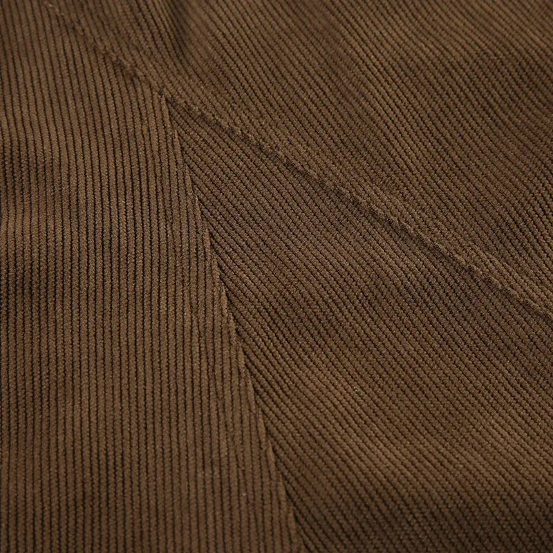 Fairy Grunge Corduroy Midi Skirt