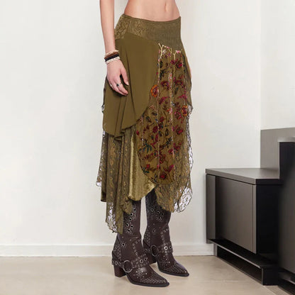 Fairycore Layered Midi Skirt