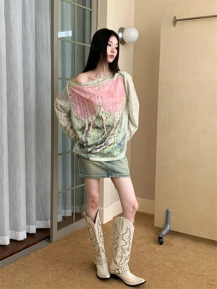 Fairycore One Shoulder Top