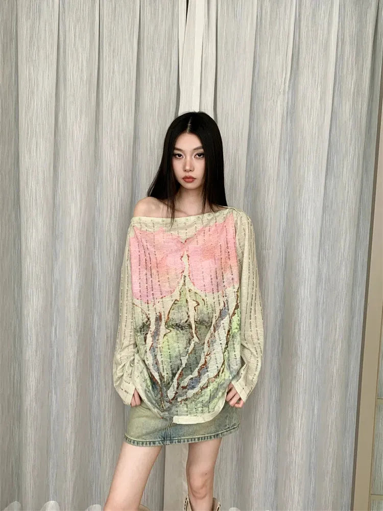 Fairycore One Shoulder Top