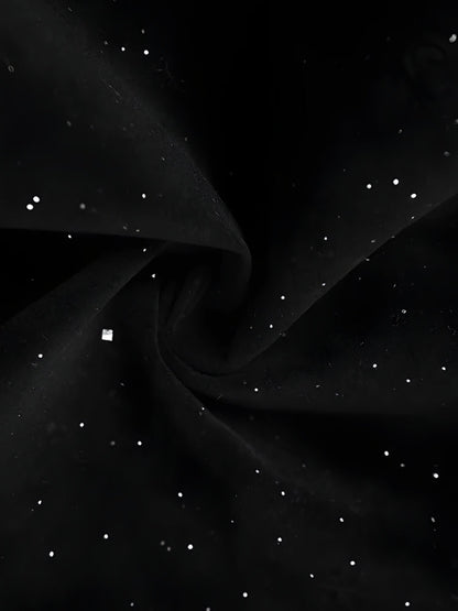 Glitter Asymmetric Mini Dress