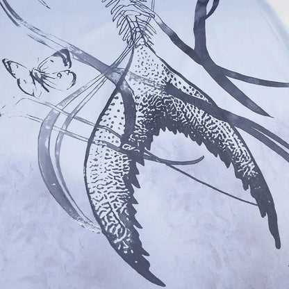 Grunge Mermaid Skeleton Maxi Dress