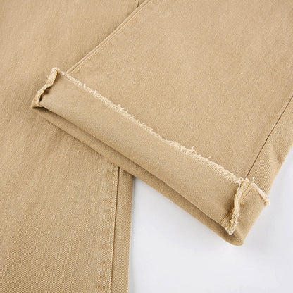 KittenAlarm - Women's jeans woman high waist Flared Jeans Khaki Black Brown Pants Women's pants for women clothing trouser Jean women trousers