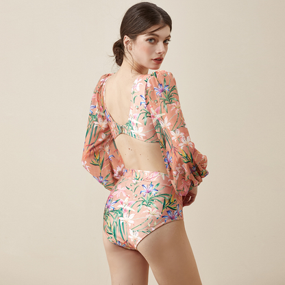 Pastel Tide Monokini  - Pink