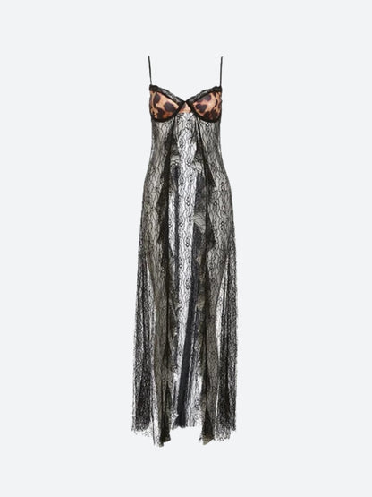 Leopard Lace Bra Top