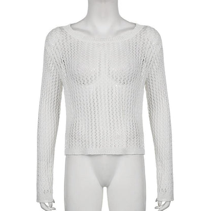 Long Sleeve Fishnet Top