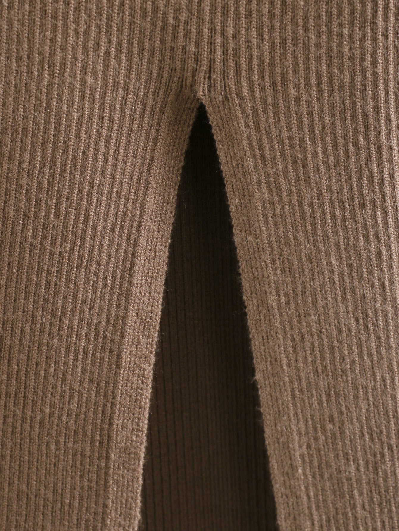 Caleb Ribbed Knit Midi Dress - Caramel - FINAL SALE