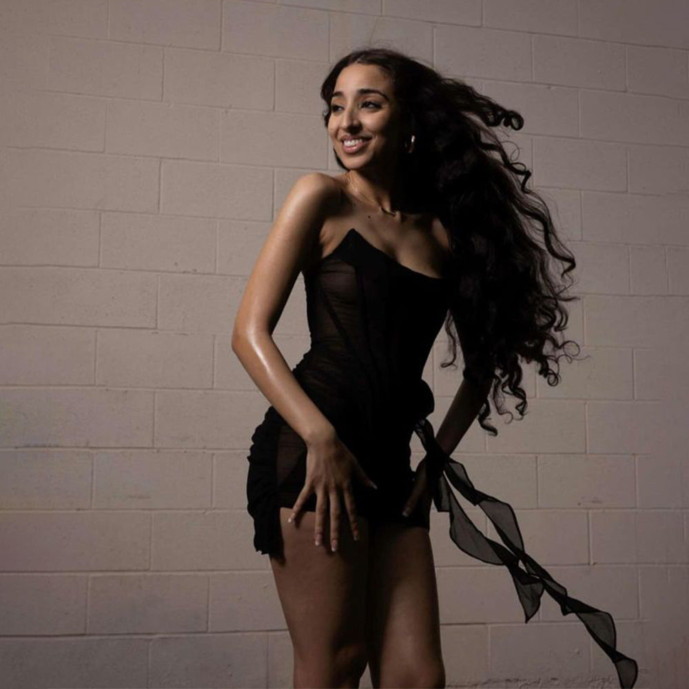 Lorene Mini Dress - Black