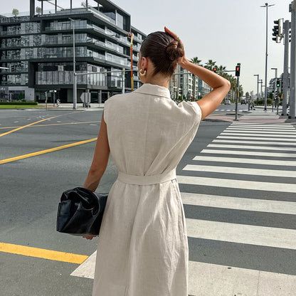 Rustin Midi Dress - Khaki
