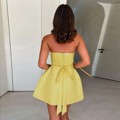 Tansy Mini Dress - Yellow