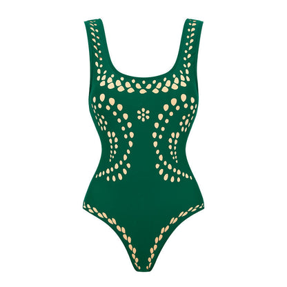 Jadeen Swimsuit Set - Green