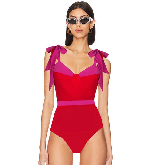 Fiery Swimsuit  - Red